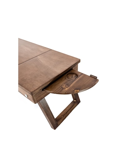 Ru-Bi Laptop Sehpası - Çalışma Masası - Keyif Sehpası - Yemek Sehpası Ceviz