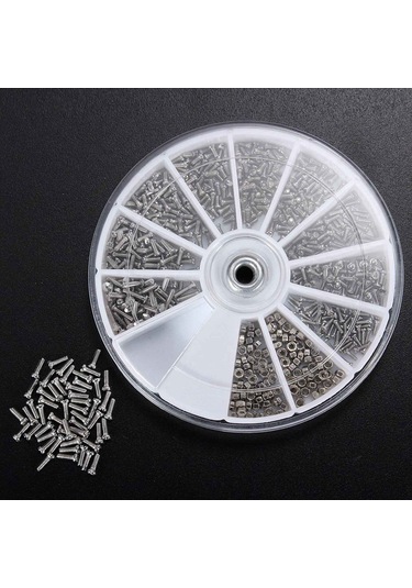 Hha 12 Stiller 1800 Adet Paslanmaz Çelik Vidalar Pc Cep Telefonu Gözlükleri Için Makine Vidaları Seti