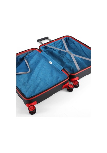 Ççs Nc-092 Abs Orta Boy Valiz Siyah-kırmızı Siyah - Kırmızı