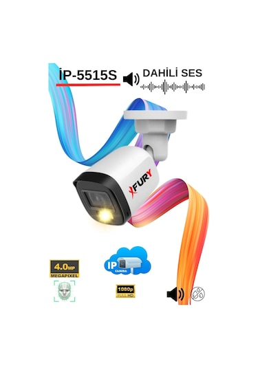 Fury Ip Kamera Sesli Gece Renkli 4mp Suya Dayanıklı Güvenlik Kamerası Ultra Led Renkli Gece Görüş Poe