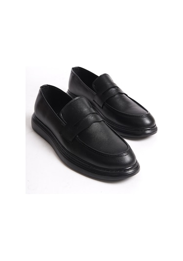 D873 Günlük Ortopedik Erkek Klasik Garantili Ayakkabı Siyah