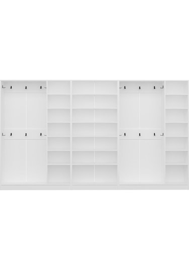 Minar Kale210 8 Kapaksız 4 Bölme Raf Portmanto Beyaz