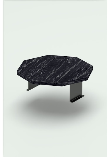 Yan Sehpa Ayarlanabilir Tepsi Dekoratif Modern Tepsi Sekizgen Bendir