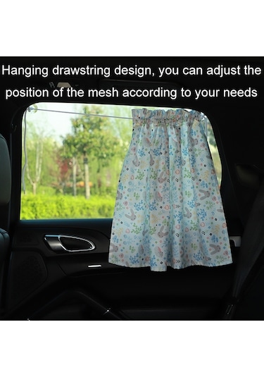 Sones Araba Isı Yalıtımı Karartma Karikatür Pamuk Güneşlik Pembe