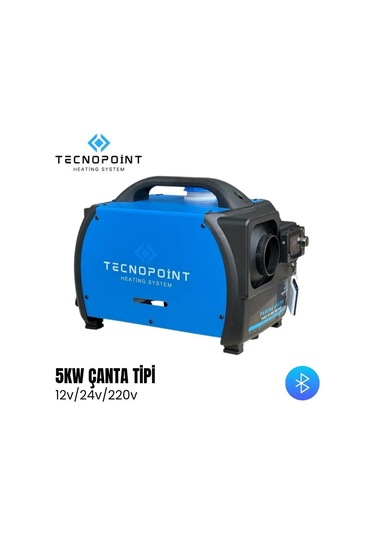 Tecnopoint 5kw Çanta Webasto Tipi Isıtıcı Bluetooth 12v-24v-220v-1569