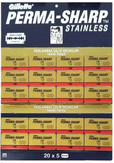 Gillette Permasharp Yaprak Jilet Kaset 20'li