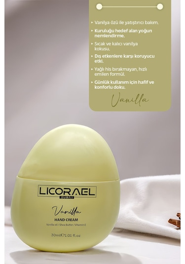 El Kremi E-vitaminli Hand Cream Vanılla