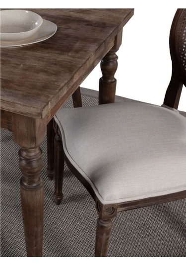 Madalyon Hazeranlı Sandalye Ceviz