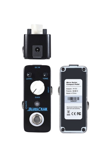 Mooer Blues Crab Blues Overdrive Gitar Efekt Pedalı Siyah