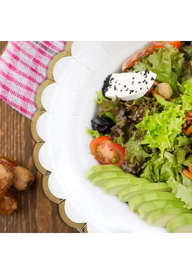 Qingmipy 8 Adet 270ml Gıda Seviyesi Kağıt Bardak - Kompostlanabilir, Biyodegradable, Sıcak İçecekler İçin Uygun