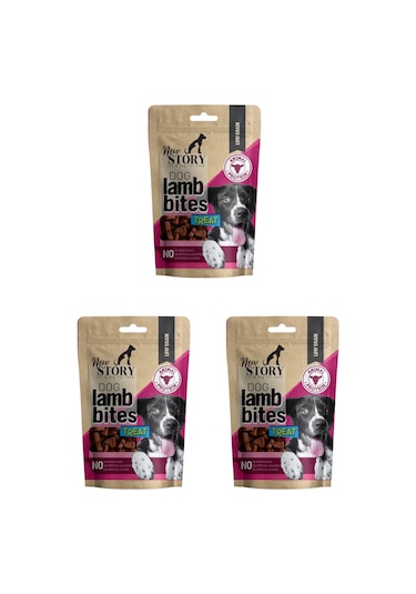 Dog Lamb Bites 3x80gr. Kuzu Etli, Köpek Ödül Maması