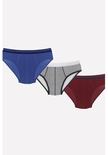Nbb Erkek Renkli 3Lü Slip Külot