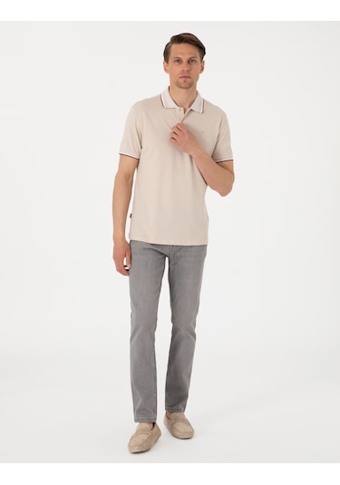 Pierre Cardin Erkek Bej Tişört 50310203-vr011 Bej