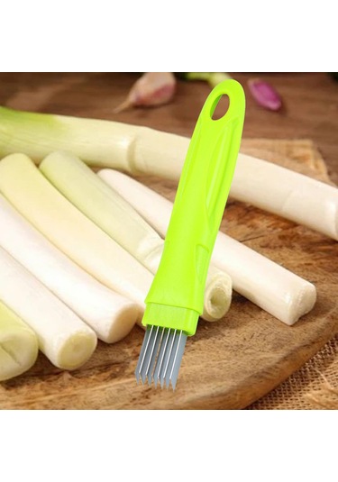 Suntek Yeşil Soğan Kesici, Mutfak Parçalama Bıçak, Paslanmaz Yeşil Diğer
