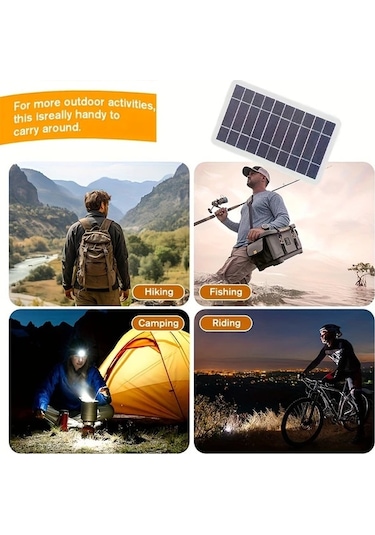 Xuweiwei 2w Taşınabilir Güneş Enerjili Usb Şarj Cihazı - Seyahat Kamp Ve Outdoor