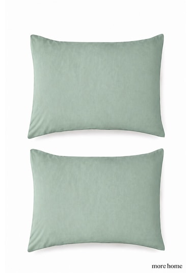 More Home Pamuklu Yastık Kılıfı 2 Adet 50 X 70 Cm Su Yeşili