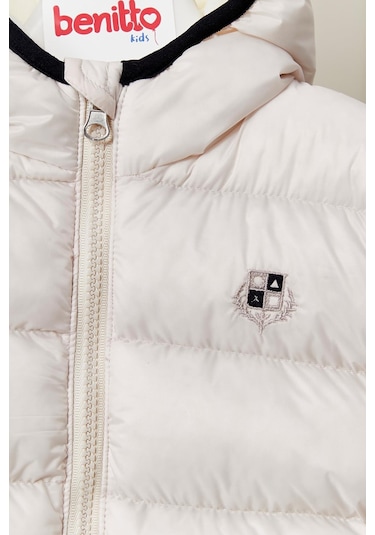 Benitto Kids Erkek Bebek Çocuk Mont 51282 Beyaz