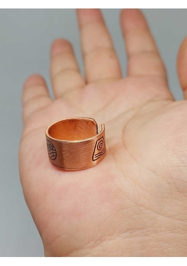 Yasamtohumu Sembollü Bakır Yüzük Ayarlanabilir 52762 Bakır