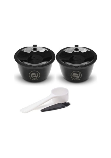 Siyah İ Cafilas Dgpc03 Yeniden Kullanılabilir Doldurulabilir Kahve Kapsül Filtresi Gı Krema Yapımcısı Kahve Makinesi Aks. 56600437