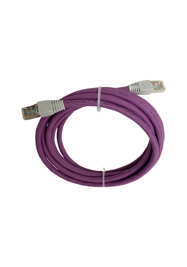 Cat7 Patch Kablo 7 Metre U/utp Lszh %100 Saf Bakır Cu/cu 10 Gigabit 600mhz - Mor