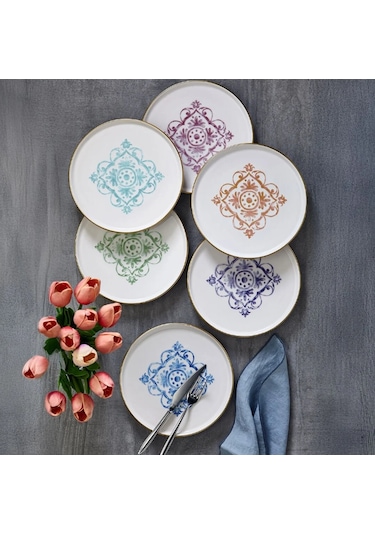 Fecra Miras 6 Parça Pasta Tabağı Seti