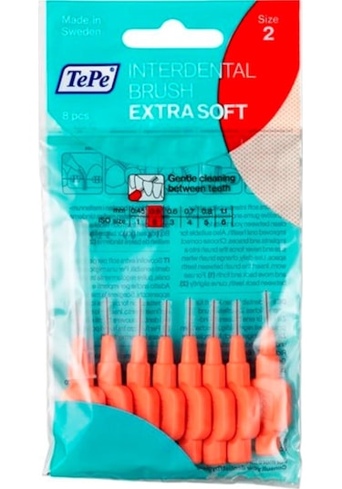 Tepe Extra Soft Arayüz Fırçası 8'li 0.5 MM
