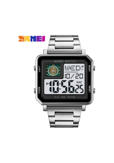 Skmeı 2033 Spor Saatleri Geri Sayım Çift Zamanlı Saat Alarm Saati Kronograf Masa Dijital Saatler 30 Metre Su Geçirmez Saat Çok Renkli