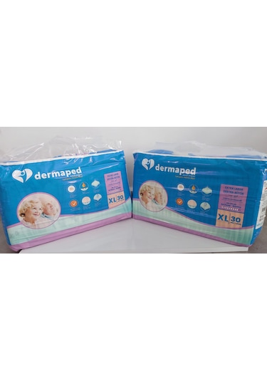 Dermaped 9 Damla Belbantlı Hasta Bezi Xlarge 60 Adet XL