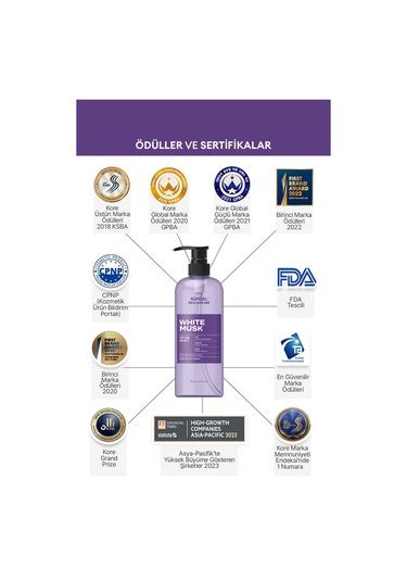 Kundal Rich Perfume Body Wash White Musk Amber 500 ML