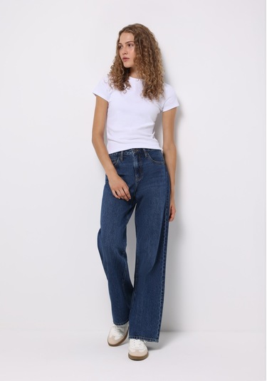 Colins Regular Fit Yüksel Bel Geniş Paça Kadın Koyu İndigo Jean Pantolon Cl1076568 Q1.v1 Dn44537 Denim Colins Regular Fit Yüksel Bel Geniş Paça Kadın Koyu İndigo Jean Pantolon Cl1076568 Q1.v1 Dn44537 Denim