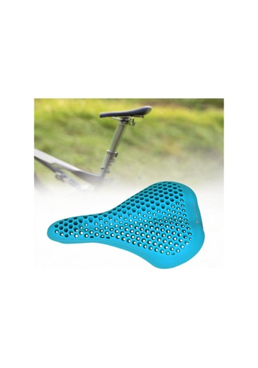 Suntek Erkekler Kadınlar Için Tam Silikon Bisiklet Koltuk Mavi Bisiklet Koltuk Kılıfı Mavi