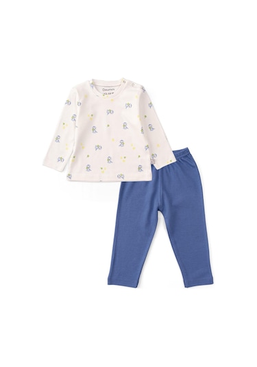 Boumini Bebek Ve Çocuk Pijama Takımı Mavi Miskin-mavi Mavi