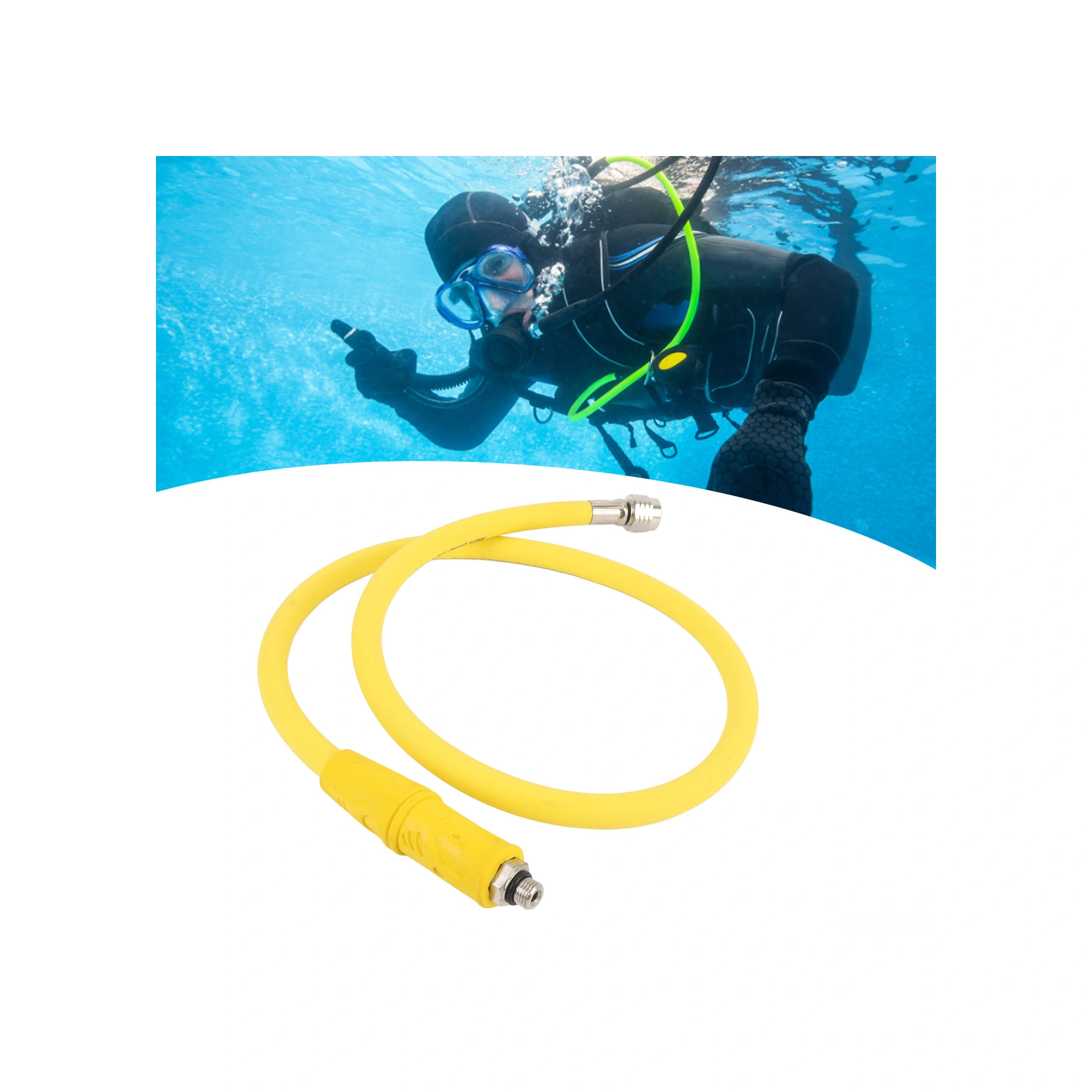 Shineyee Derin Dalış İçin Pvc Orta Basınçlı Hortum - Kaliteli Malzemeyle Oluşturulmuş, Basınç Ölçer Ve Sensörle Uyumlu, Güvenli Dalış Deneyimi Sağlar