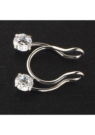 Suntek Paslanmaz Çelik Burun Halkası 8mm Döngü Halka Gümüş Gümüş