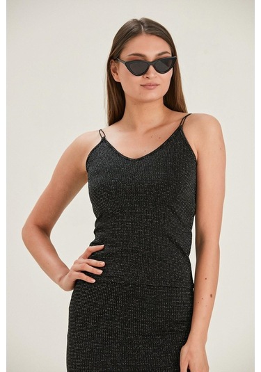 Alexandergardı Parıltılı Askılı Bluz (B22-23400)