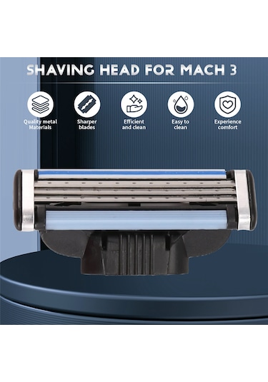 Gillette Mach 3 Erkek Tıraş Bıçağı Yedeği İçin Mach 3 Bıçak Yedeği
