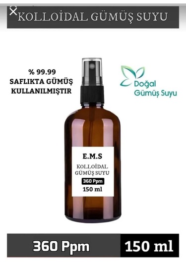 E.m.s 360 Ppm Kolloidal Gümüş Suyu 150 ML