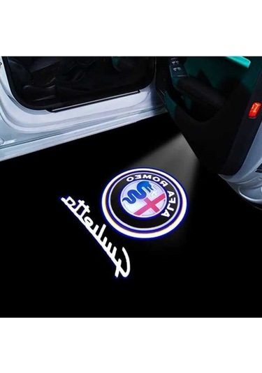 Novahub Stil Stelvio Shop Romeo Projektör Mito Logo Led Karşılama Kapı Işığı Içın Giulietta Giulia Brera Araba-styling Araba Alfa Adet 2 11 Jv