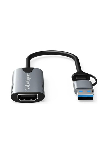 Alfalink Al-vd018 Type-c 2 İn 1 Usb Hdmi 1080p Capture 2.0 Video Edit