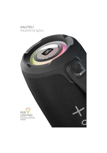 Powerway Bigbox 40 W Çift Bass Led Işıklı Bluetooth Hoparlör