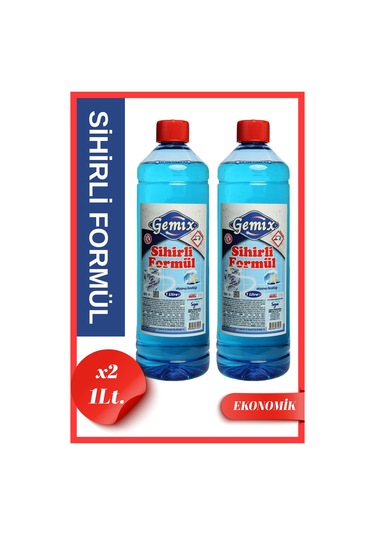 Gemix Sihirli Formül Mavi Su Derz Kalebodur Fayans Temizleyici 1 Litre X 2 Adet