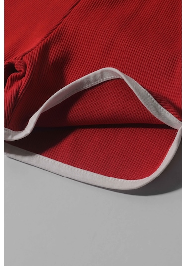 Luess Erkek Çocuk %100 Pamuklu Baskılı Oversize Alt Üst Takım-kırmızı Kırmızı