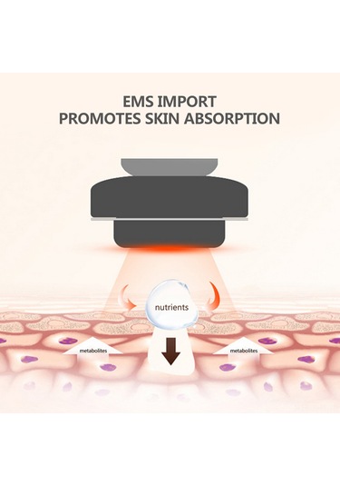 Hangfox Ev İçi El Tipi Radyo Frekanslı Cilt Bakımı Aleti - Mikroakım İçeri Aktarımı, 4 Renkli Işık Modu, 2 Seviye Güç Ayarı, Beyaz