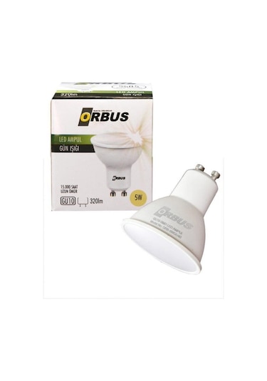 Orbus Orb-5W Gu10 300Lm 15.000 Saat Led Sarı Işık