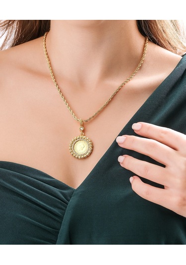 Hakan Güler Kuyumculuk 22 Ayar Çeyrek Altınlı Halat Zincir Dorika Toplu Sarı Altın