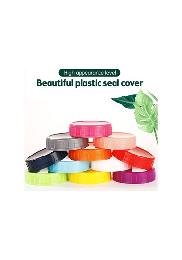 Mufunye 70mm Beyaz Pp Depolama Kapak, Silikon O-ringi İle Su Geçirmez Leakproof, Mason Kavanozları İçin Yenilebilir Mermer Kavanoz Kapağı Beyaz