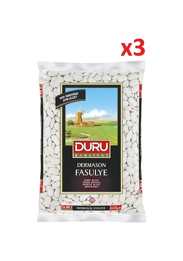Duru Dermason Fasulye 1000 Gr x 3 Adet