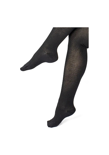 Alena Pamuklu, Sıcak, Dantelli Külotlu Çorap 65451817 Siyah