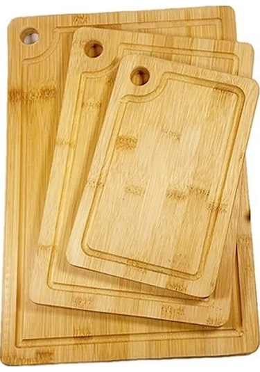 Rossel Premium 3'lü Bambu Kesim Panosu