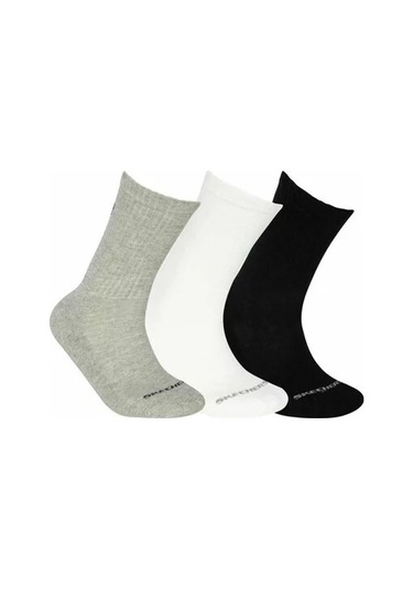 Skechers S192135-900 U Skx Padded Crew Cut Socks 3 Pack Unisex Çorap Renkli